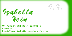 izabella hein business card